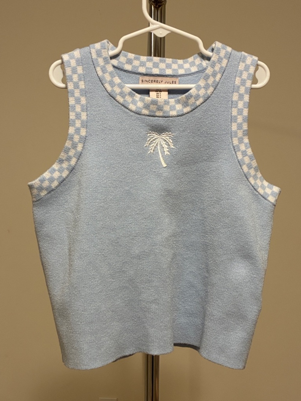 Sincerely Jules Girl’s Light Blue Knit Tank Top